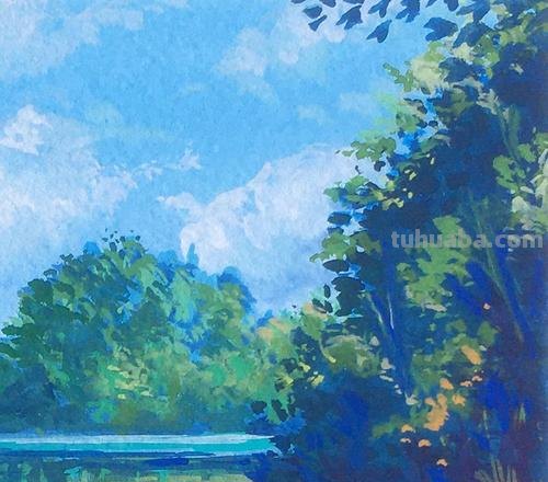 夏天的色彩风景 