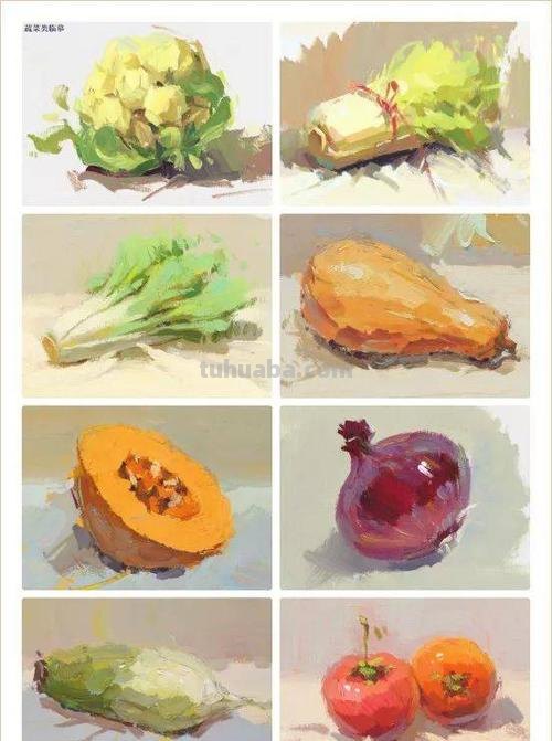 色彩蔬菜类调色方法，让你的画作更有生气！ 