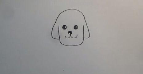 「简笔画」两只可爱的小狗