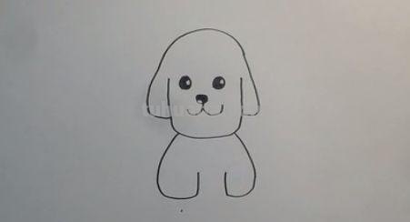 「简笔画」两只可爱的小狗