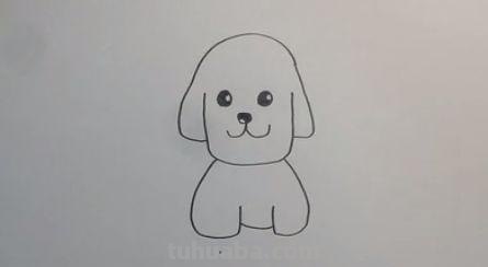「简笔画」两只可爱的小狗