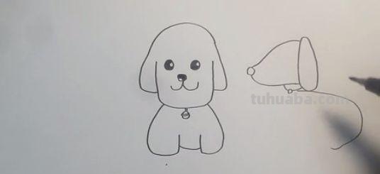「简笔画」两只可爱的小狗