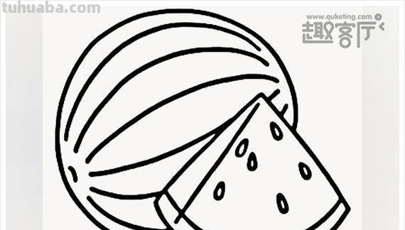 九种水果简笔画，非常简单，适合初学者，儿童