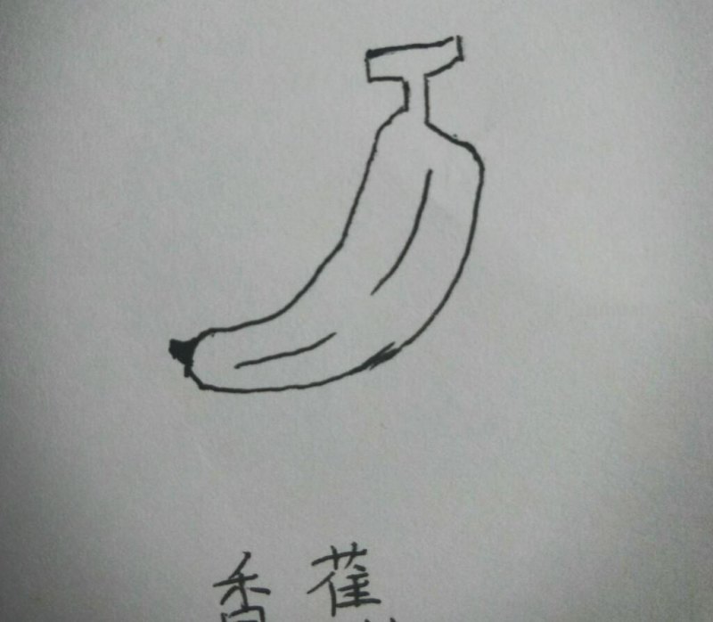 九种水果简笔画，非常简单，适合初学者，儿童