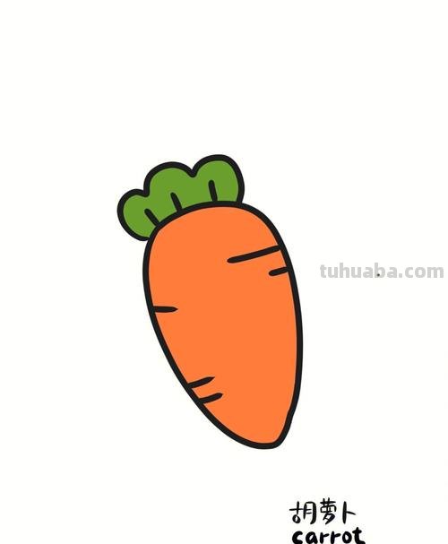 几个超级简单的蔬菜简笔画 baby要不要试试