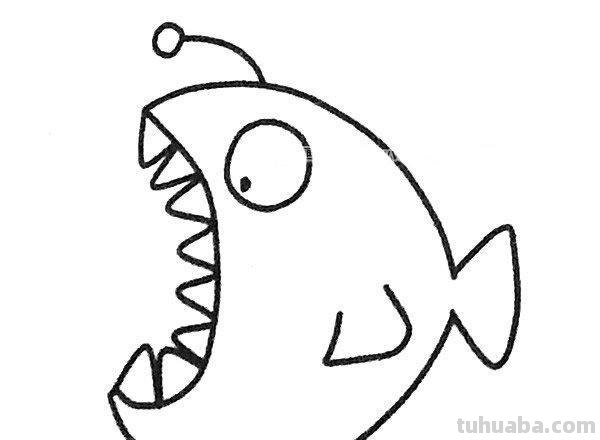 「转」幼儿学画画-各种海洋生物鱼类简笔画法