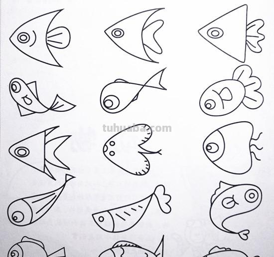 土豆姑娘的日记017-儿童简笔画之海底动物（含海龟珊瑚海马等）