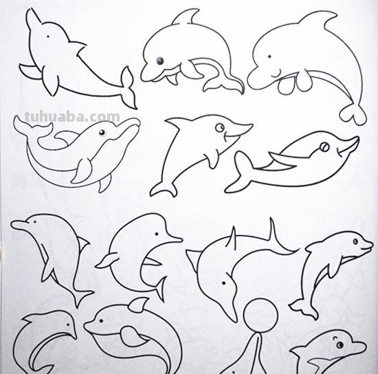 土豆姑娘的日记017-儿童简笔画之海底动物（含海龟珊瑚海马等）