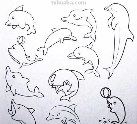 土豆姑娘的日记017-儿童简笔画之海底动物（含海龟珊瑚海马等）