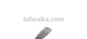 教你画草鱼：用浓墨以中锋为主画出鱼尾，以侧锋画出背鳍，快学习