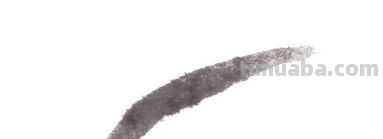 教你画草鱼：用浓墨以中锋为主画出鱼尾，以侧锋画出背鳍，快学习