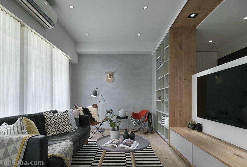 二居室的房子多大面积好？13万元的北欧风格设计说明！-经纬城市绿洲六期装修