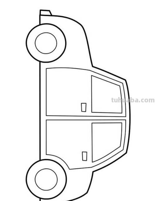 交通工具简笔画，小汽车怎么画？