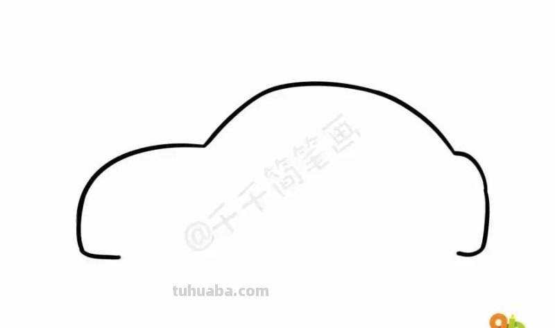 交通工具简笔画，小汽车怎么画？