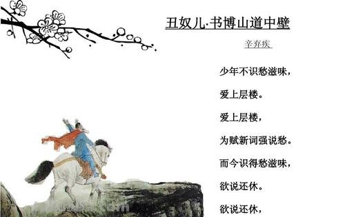 丑奴儿书博山道中壁赏析 丑奴儿书博山道中壁古诗文网