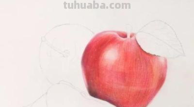 怎么用彩铅画苹果 彩铅手绘入门自学？