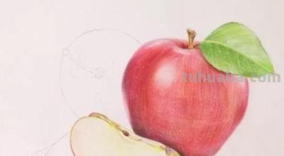 怎么用彩铅画苹果 彩铅手绘入门自学？