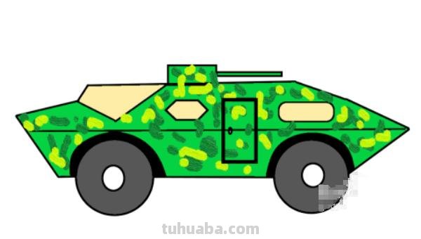 战车战车怎么画简笔画 装甲车简笔画的画法？