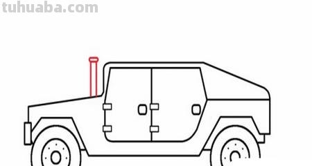战车战车怎么画简笔画 装甲车简笔画的画法？