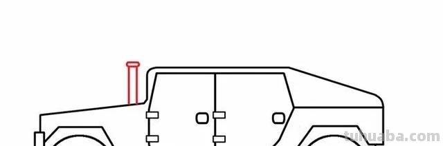 战车战车怎么画简笔画 装甲车简笔画的画法？