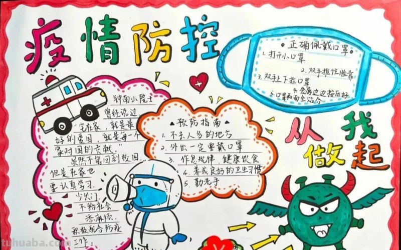 共克时艰 同心抗疫—最新主题手抄报+主题儿童画经典分享收藏