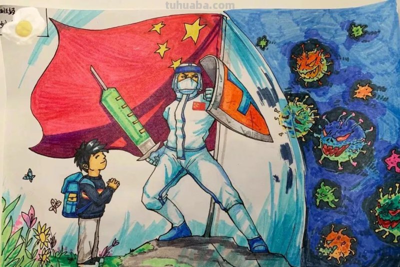 共克时艰 同心抗疫—最新主题手抄报+主题儿童画经典分享收藏