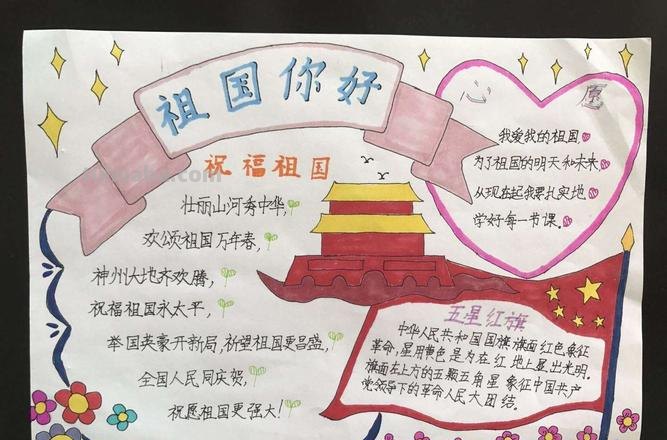 15+祖国主题手抄报，祝福祖国越来越好