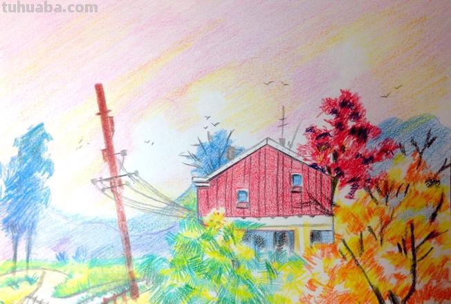 听说你想学画风景?用彩铅教你画风景画