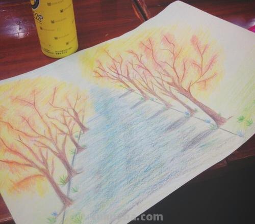 听说你想学画风景?用彩铅教你画风景画