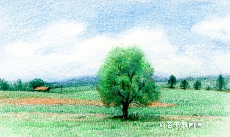 听说你想学画风景？用彩铅教你画风景画