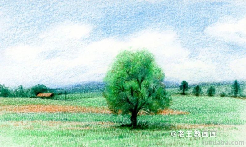 听说你想学画风景?用彩铅教你画风景画 听说你想学画风景?用彩铅教你画风景画