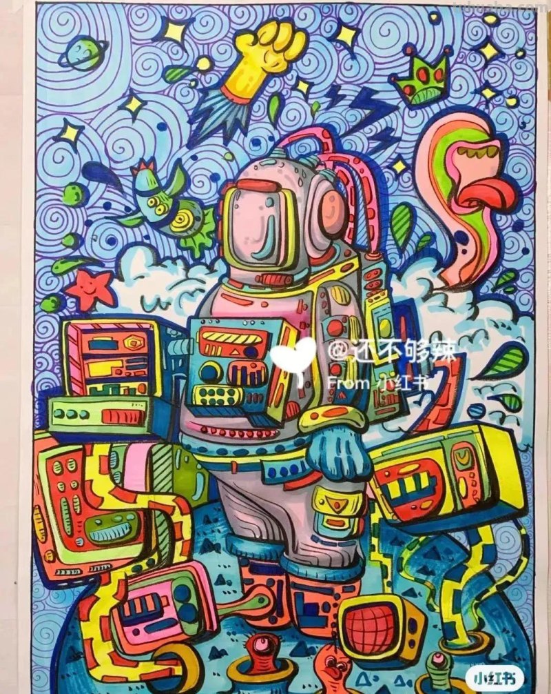 科幻画创意主题几十张，张张异想天开，再不收藏就晚了！赶紧动手