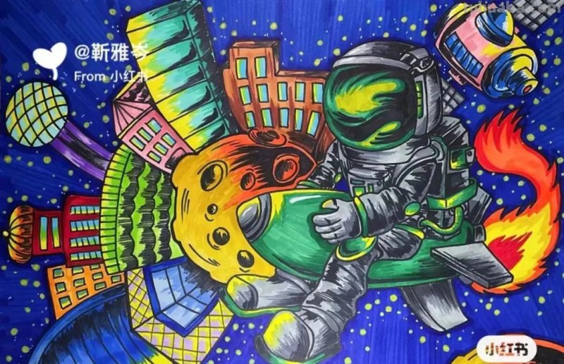 科幻画创意主题几十张，张张异想天开，再不收藏就晚了！赶紧动手