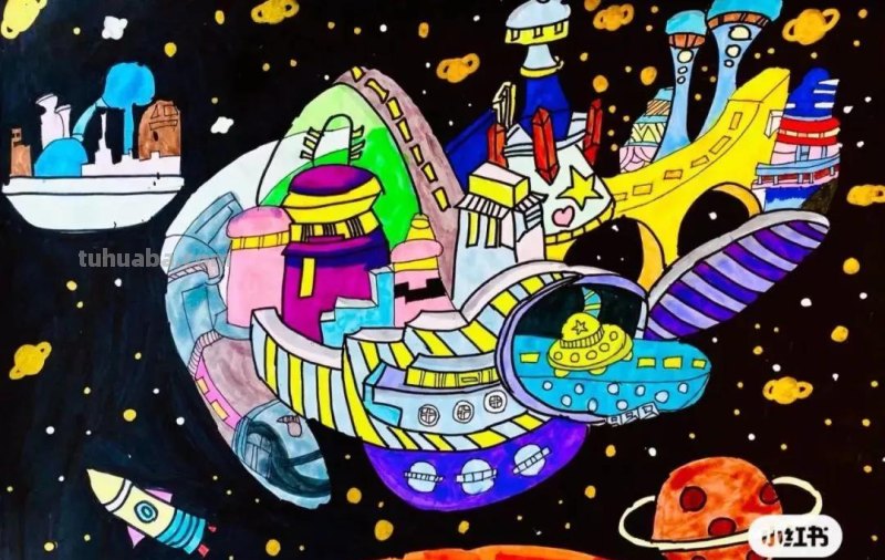 科幻画创意主题几十张，张张异想天开，再不收藏就晚了！赶紧动手