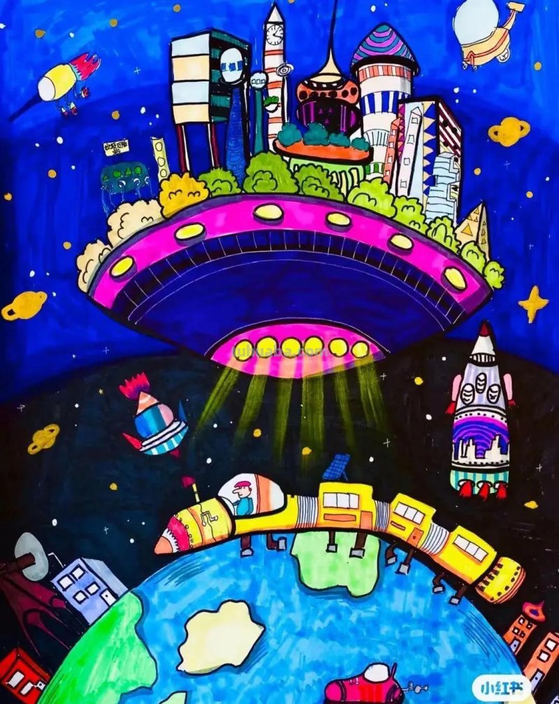 科幻画创意主题几十张，张张异想天开，再不收藏就晚了！赶紧动手