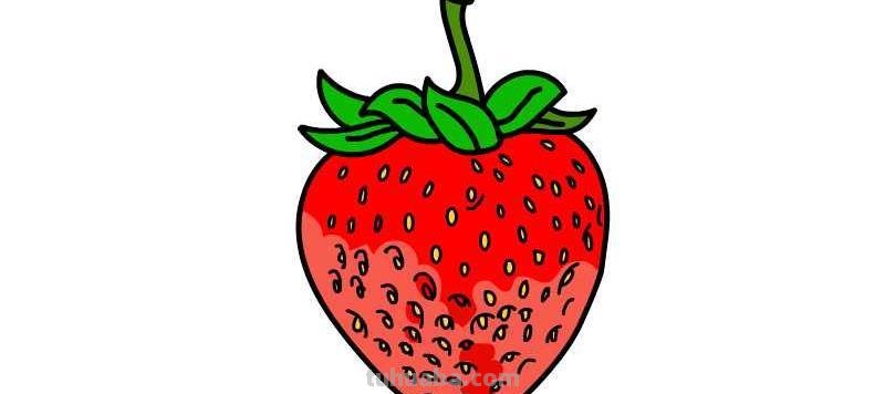 草莓怎么画简笔画彩色 草莓图画?