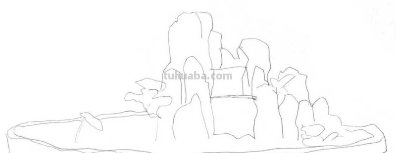 速写假山石 假山是美术作品吗?