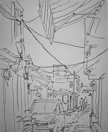 速写巷子画技巧 速写用线技巧？