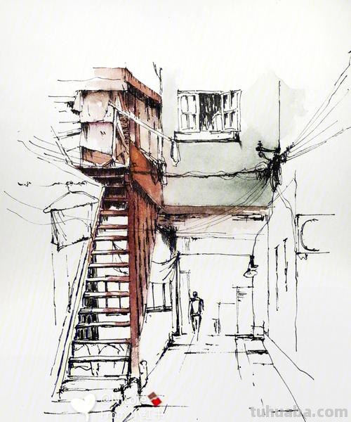 速写巷子画技巧 速写用线技巧？