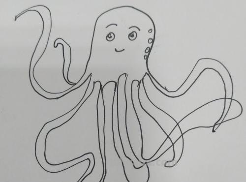 章鱼怎么画儿童简笔画 儿童画章鱼？