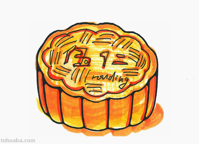 素描月饼怎么画彩铅 中秋节月饼树叶画制作？