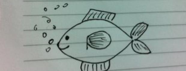 小鱼的简笔画怎么画 儿童简笔画：可爱小金鱼的画法？