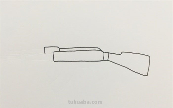 机枪怎么画彩铅颜色 一步一步教你画ak？