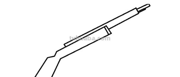 机枪怎么画彩铅颜色 一步一步教你画ak？