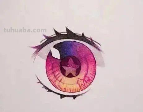 彩铅怎么画动漫眼睛 动漫人物混色眼睛教程?