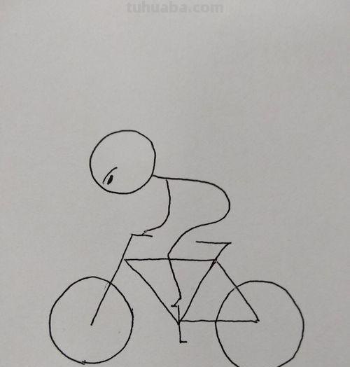 小人的简笔画怎么画 骑单车小人的简笔画方法？