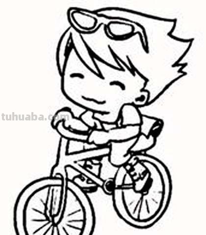 小人的简笔画怎么画 骑单车小人的简笔画方法？