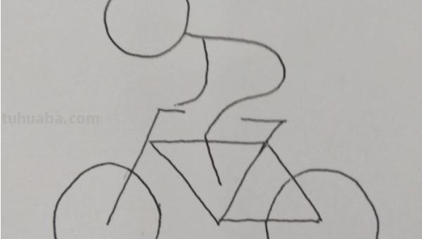 小人的简笔画怎么画 骑单车小人的简笔画方法？