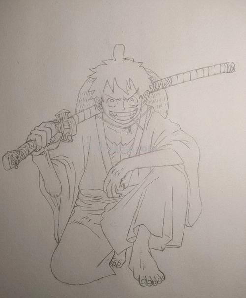 路飞的简笔画怎么画 海贼王人物绘画？