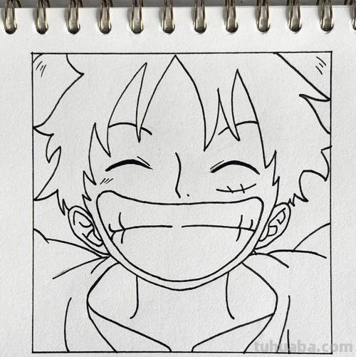 路飞的简笔画怎么画 海贼王人物绘画？